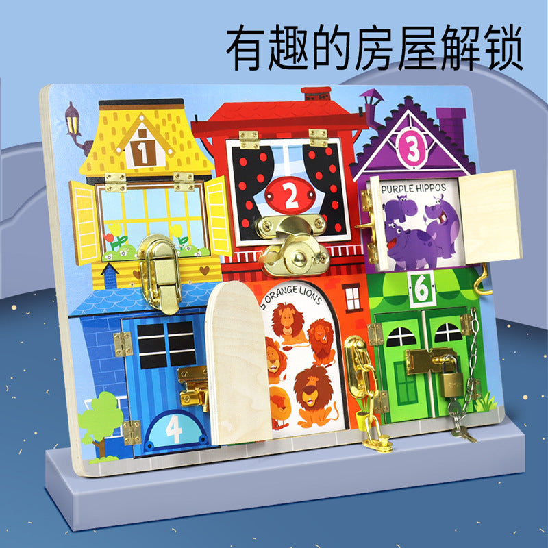Montessori early education steering wheel simulation busy board children play house learning driving educational toy CECPC