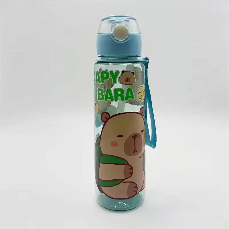 700ml Leak-Proof Water Bottle Visually Appealing Bear Water Bottle with Carry Strap - Portable for Sports & Fitness BPA Free