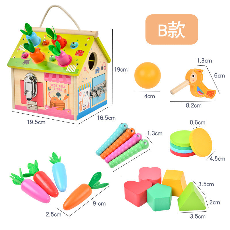 Montessori early education steering wheel simulation busy board children play house learning driving educational toy CECPC
