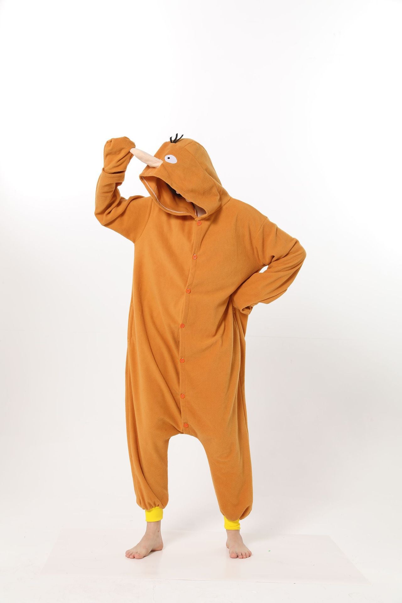 New home super cute duck couple pajamas party costumes winter cartoon one-piece pajamas wholesale