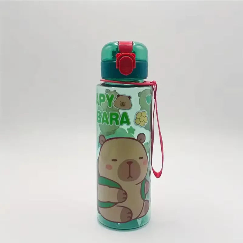 700ml Leak-Proof Water Bottle Visually Appealing Bear Water Bottle with Carry Strap - Portable for Sports & Fitness BPA Free