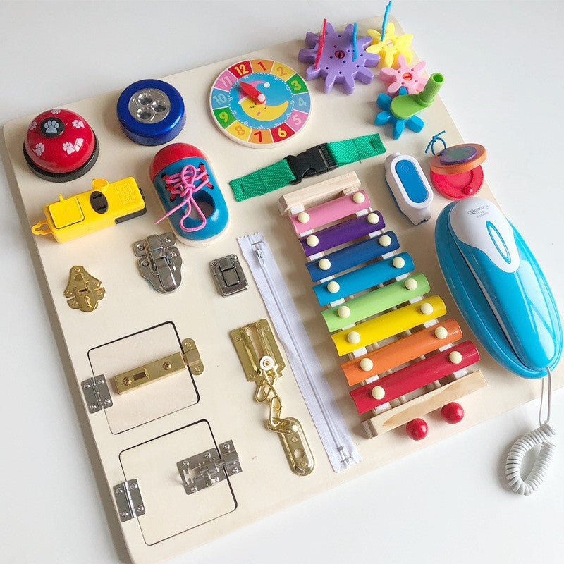 Montessori early education steering wheel simulation busy board children play house learning driving educational toy CECPC