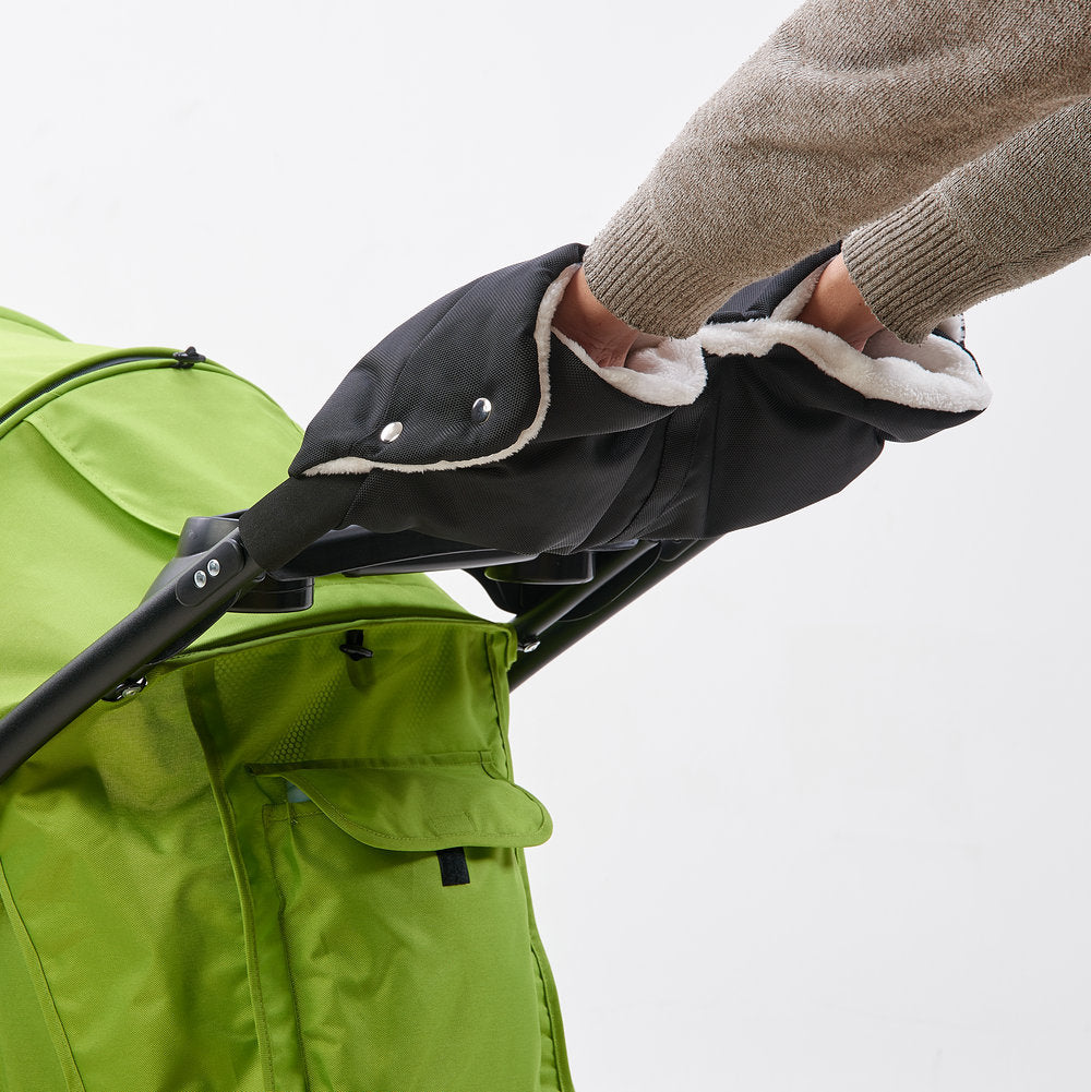 Baby stroller warm gloves, windproof and cold-proof in winter, thick fleece stroller gloves, direct supply