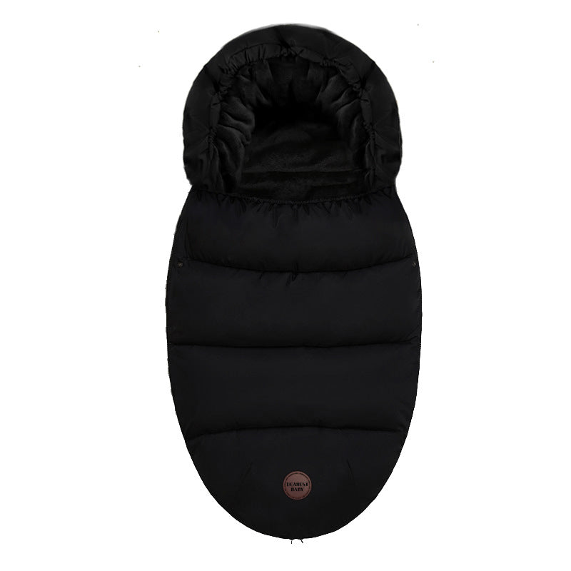 Footmuff baby stroller sleeping bag with fleece, thickened, constant temperature and warm solid color for your baby's autumn and winter outing